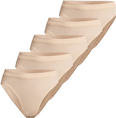 ESGE Dames slip / onderbroek 5 pack Basic - à fines côtes