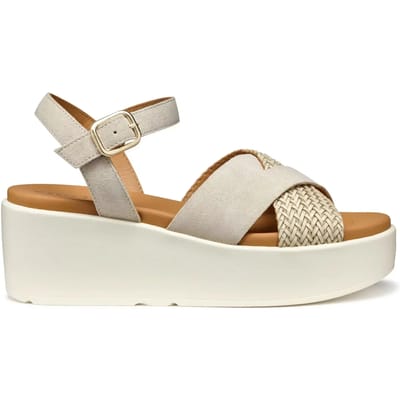 GEOX XAND 2.2S DAMES Sandalen - LICHTE TAUPEKLEUR - Maat 39