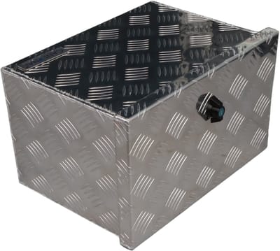 Aluminium traanplaat disselkist - 400x240x300 mm