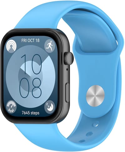 By Qubix - Siliconen sportband - Lichtblauw - geschikt voor Huawei Watch Fit 5 / 4 / 3