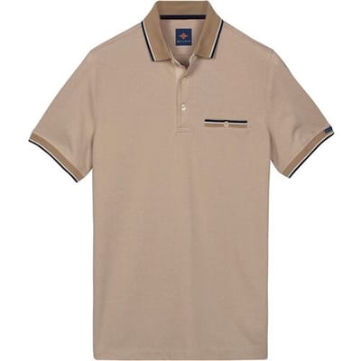 Baileys Polo Two-Tone Tipping Details Buttoned Chestpocket Zand / male