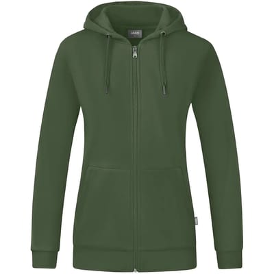 Jako Organic Jas Met Kap Heren - Olijf | Maat: 4XL