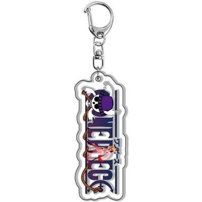 Anime One Piece Acryl Sleutelhanger Hanger Luffy Chopper Zoro Roronoa Rugzak Accessoire Hoge Kwaliteit Mooi Ontwerp 55mm gray