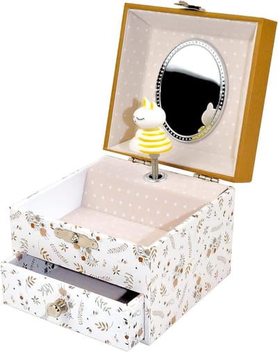 Muzikale Sieradenkist - Muziekdoosje Kinderen - Kamer Decoratie - Draaiende Figuur - 1 Stuk - Multicolor
