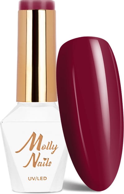 Molly Nails Hearts & Kisses - Gel Nagellak - Red Wine - HEMA/Di-HEMA Vrij - 8g