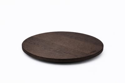 COOKX - Eiken draaiplateau L - Houten Serveerplank - Chocolade - 60 cm