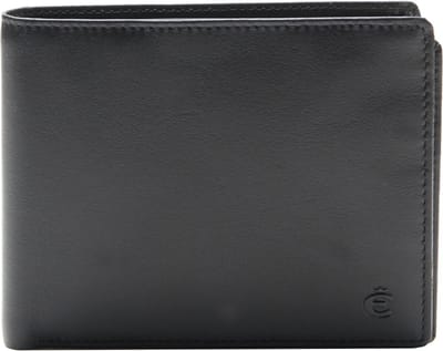 Esquire Portemonnee Slim Wallet Black Zwart