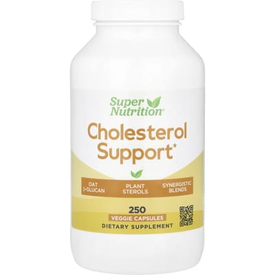 Super Voeding, Cholesterol Ondersteuning, 250 Plantaardige Capsules