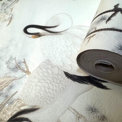 kraanvogel dieren vinyl Japans behang tapete 7686-36