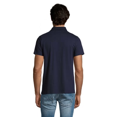 SOLS Heren Prescott Jersey Poloshirt (Franse marine)