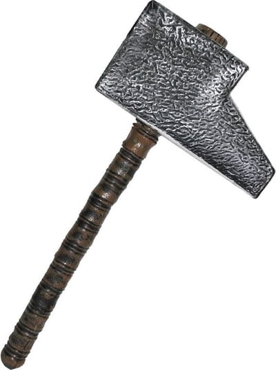 Kunststof horror decoratie hamer 53 cm - Halloween decoratie/verkleed accessoires