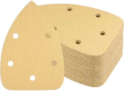 Dailygoods - Schuurpapier voor details - Muisschuurmachine - 50 stuks - 8,9 cm x 14,9 cm - Aluminiumoxide - Geschikt voor meubels - Korrel 60