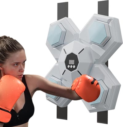 Muziek Boksmachine - Wandmontage Trainer - Thuis Fitness - Draagbaar PVC Materiaal - 33 x 33 x 5 cm