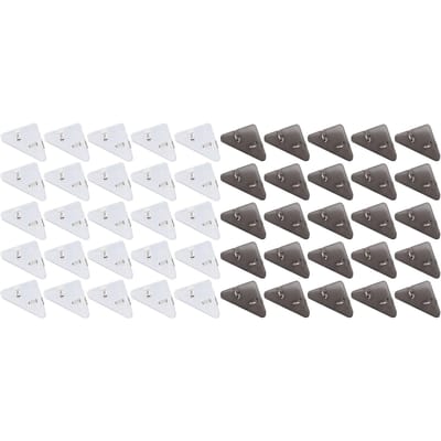 50 Stuks Paperclips Driehoekig Transparant Exquise Kleine Clips voor Boeken Testpapier Kaartjes
