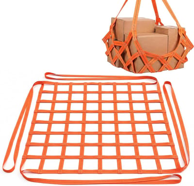 Hefnet - Laadnet - Verticaal Hijsen - 300 kg Draagkracht - 1 x 1 meter - Oranje
