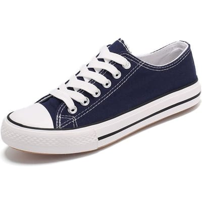 Student Canvas Schoenen Vrouwelijk Casual Koppel Heren en Dames Skateschoenen Koreaanse Stijl Ademend Kleine Witte Schoenen 35 marineblauwe kleur