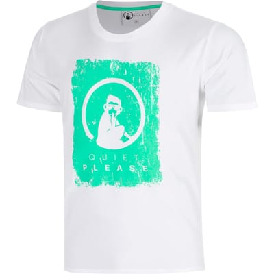 Quiet Please Joy Scraped T-shirt Jongens-wit, blauw