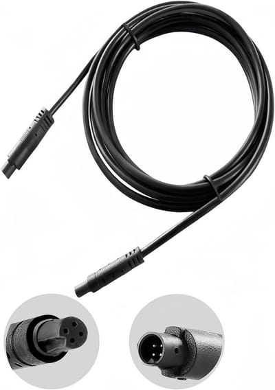 Thijox - 10 m Verlengkabel voor Dashcam en 4-pins Achteruitrijcamera - Kabelverlenging voor Auto, Back-up Camera, Auto Recorder, 4-pins Man naar Vrouw