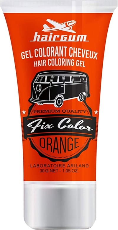 Niet-permanente kleur Hairgum Fix Color Styling Gel Oranje Orange 30 ml