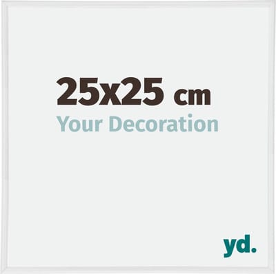 Your Decoration - Fotolijst 25x25 cm - Kunststof - Wit Hoogglans - Annecy