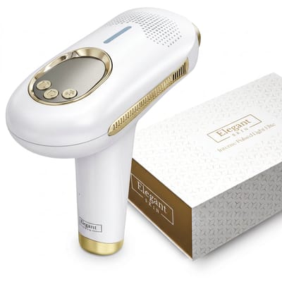 IPL Laser Ontharingsapparaat Elite voor Mannen en Vrouwen - 9 Standen - IPL Ontharingsapparaten - Ontharen voor Thuis - 2 opzetstukken - Ice-coolfunctie - Laser ontharing