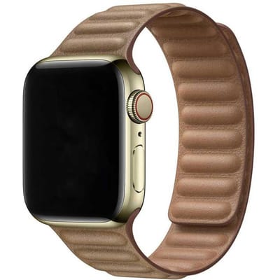 123watches bandje - leer - solo - bruin - 44 · 45 · 46 & 49 mm - Geschikt voor Apple Watch series 1/2/3/4/5/6/7/8/9/10/11/12/SE/SE2/SE3/Ultra/Ultra 2/Ultra 3/Ultra 4