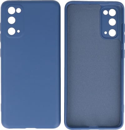 Hoesje Geschikt voor de Samsung Galaxy S20 - Fashion Color Backcover Telefoonhoesje - Navy