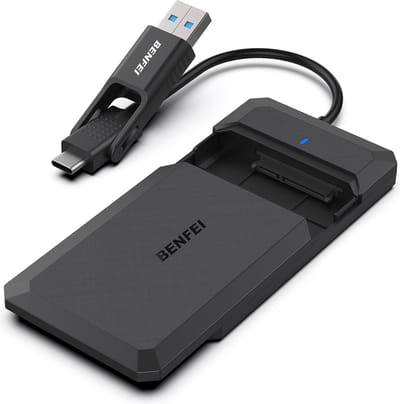 Benfei Sata naar USB 3.0/ USB C - Harde Schijf Behuizing/ Adapter geschikt voor 2.5 inch SATA HDD/ SSD