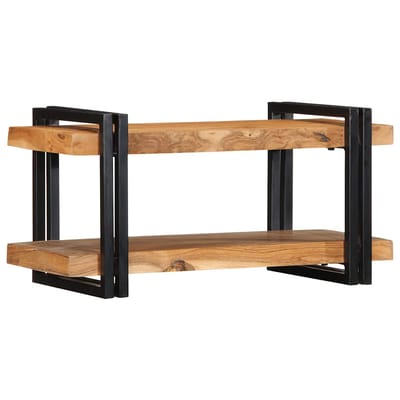 vidaXL - Wandschap - 70x33x35 - cm - massief - acaciahout