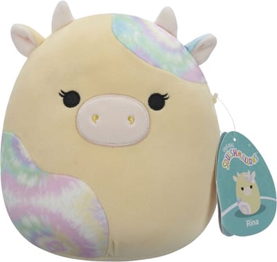 Squishmallows - Little Plush (Rina - Yellow Cow W/Tie Dye Spots) - 19cm Plush