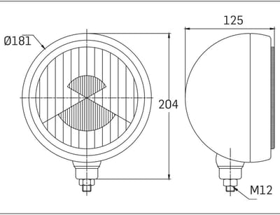 Verstraler - SIM - 3205 - 7.1 - 18.1cm - rvs/chrome - Driving