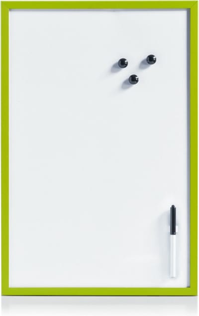 Zeller Whiteboard - magnetisch - 40 x 60 cm - incl. marker en magneten - memobord - groen