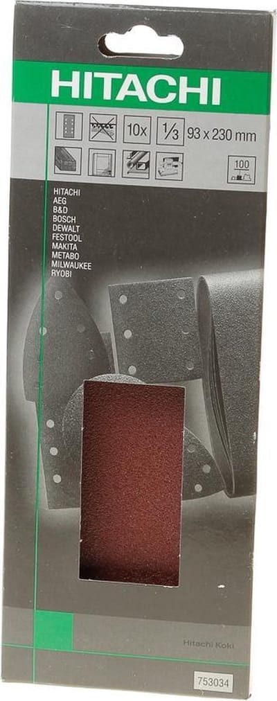 Hikoki Schuurschijf Diameter 125 K100 Velcro wit (10 st)