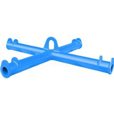 Bauer Big Bag Traverse TBB, voor kraan, L 1100 x B 1100 x H 215 mm, tot 2000 kg, stalen buis, lichtblauw