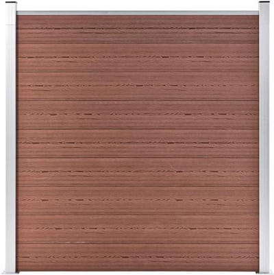Houten Composiet Schuttingpaneel Set 180x186 cm voor Tuin en Privacy