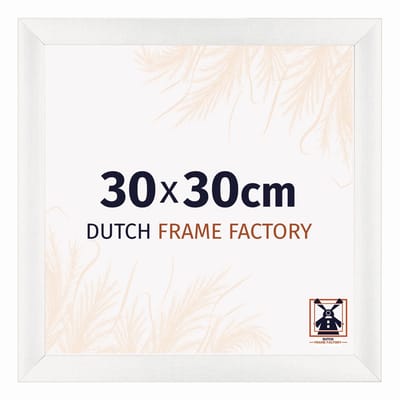 Fotolijst 30x30 cm - MDF - Wit Geveegd - Praag