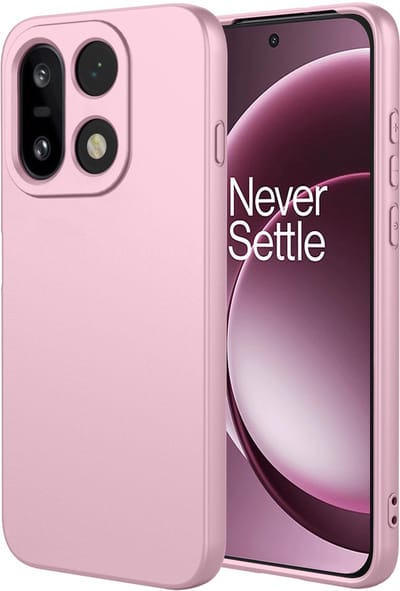 MobyDefend Hoesje - Geschikt voor OnePlus 15 - Matte Siliconen Backcover - Licht Roze