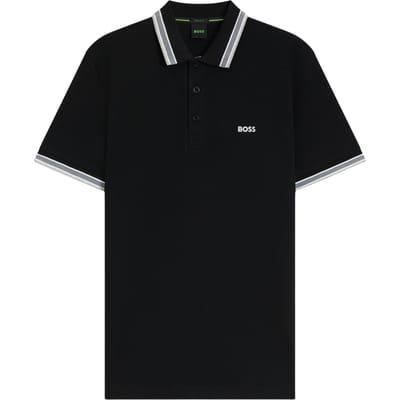 Regular fit poloshirt met labelstitching, model 'Paddy'