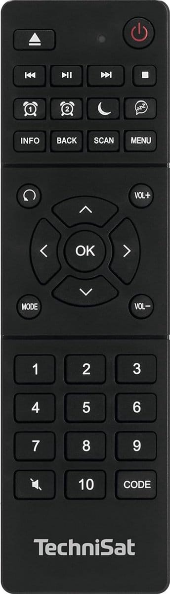 Universele Afstandsbediening - Leerbare Controller - Radio Bediening - Voor Digitale Radio's - Compact Formaat - Zwart