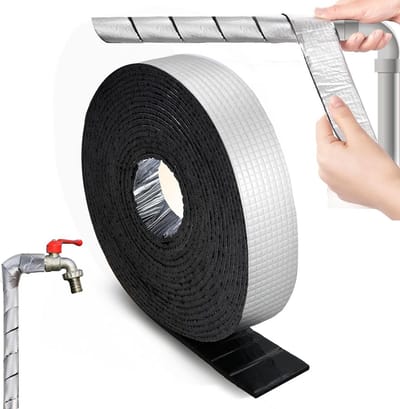 Zelfklevende Isolatiebuis Schuim 10 cm x 5 m voor Verwarming en Waterleidingen