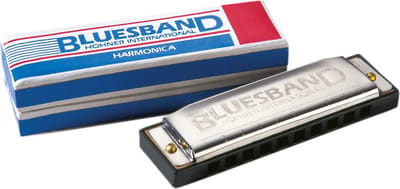 Mondharmonica Hohner Blues band, C - topmerk - perfect voor beginners - met gratis online begeleiding