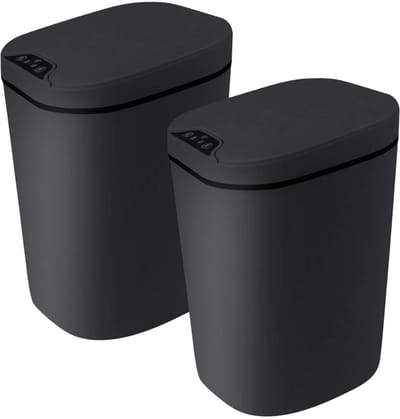 Automatische vuilnisemmer met bewegingssensor - Set van 2 - 12 liter - Elektrische afvalemmer voor keuken, badkamer en kantoor