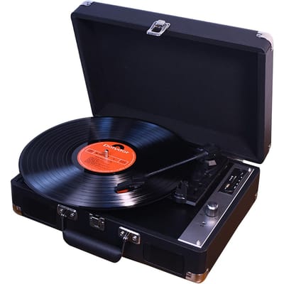 Platine vinyle MZL-P01 compatible avec les disques vinyles 7/10/12 pouces EU noir