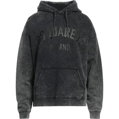 Dsquared2 Milano Destroyed Faded Look Grijze Hoodie