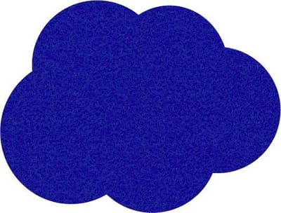 Wolk vilt onderzetters - Donkerblauw - 6 stuks - 10,5 x 8 cm - Tafeldecoratie - Glas onderzetter - Cadeau - Woondecoratie - Tafelbescherming - Onderzetters voor glazen - Keukenbenodigdheden - Woonaccessoires - Tafelaccessoires