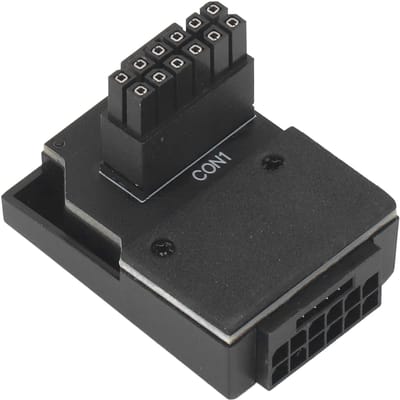 Voedingsadapter voor RTX40 Grafische Kaart 12 4-pins Connector PP Legering Koper 450W Uitgang 12VHPWR 90 black