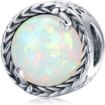 Couple Petites Filles Garçons Argent Sterling 925 Ananas Nourriture Avocat Perles Breloque Bracelet Argent 925 Bijoux white