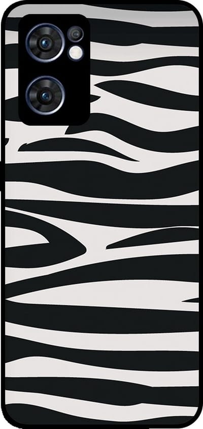 Smartphonica Telefoonhoesje Geschikt voor Oppo Find X5 Lite met zebra opdruk - TPU backcover case zebra design - Zwart Wit geschikt voor Oppo Find X5 Lite