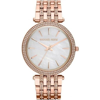 Michael Kors MK3220 Darci Parelmoer Wijzerplaat Kristal Vrouwenhorloge