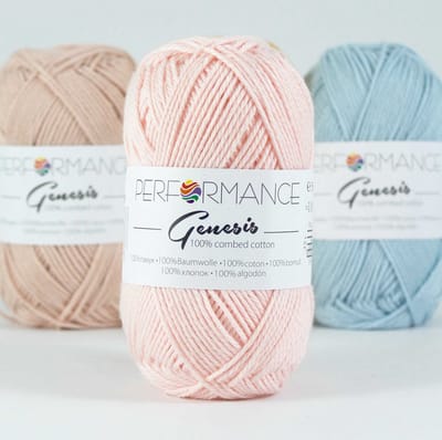 Genesis zacht roze 2115 - 5 bollen gekamd katoengaren - pendikte 3,5 a 4mm